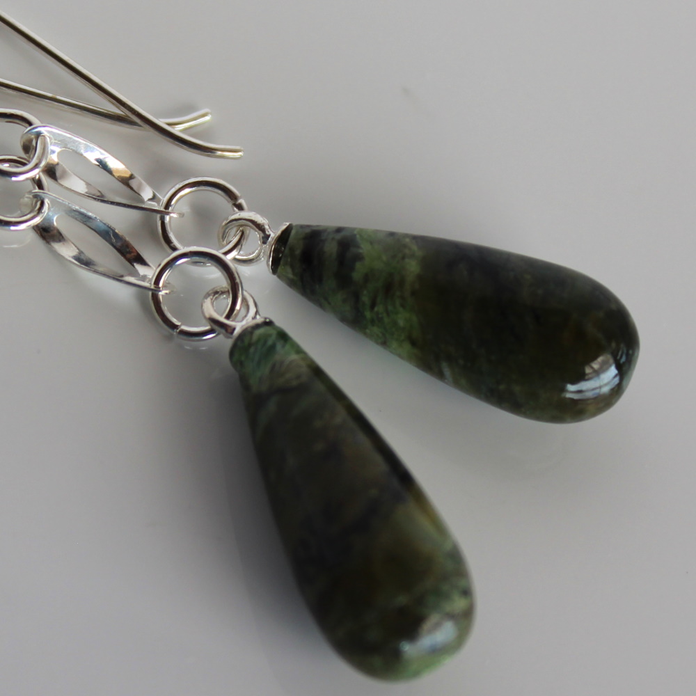 Green Dropping Opal Earrings  Buy Drop earrings online